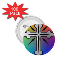 Cross 1 75  Button (100 Pack) by Siebenhuehner