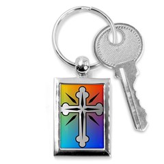 Cross Key Chain (rectangle) by Siebenhuehner