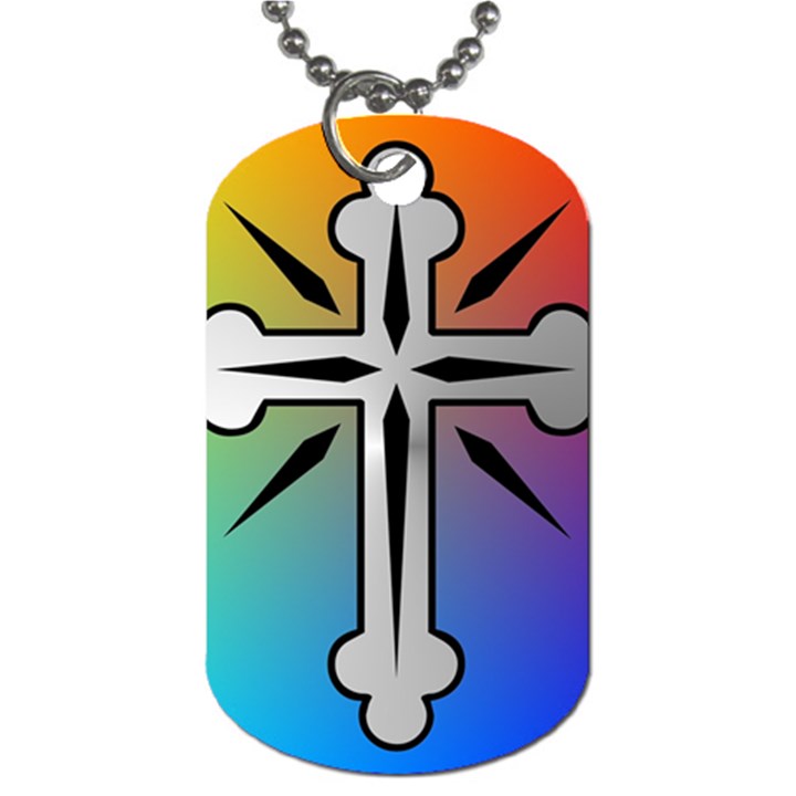 Cross Dog Tag (Two-sided) 