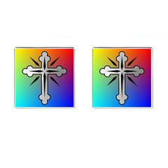 Cross Cufflinks (square) by Siebenhuehner