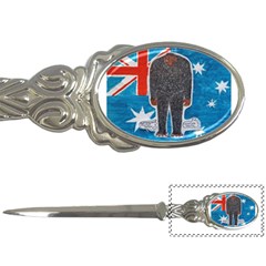 Big Foot H,australia Flag Letter Opener by creationtruth