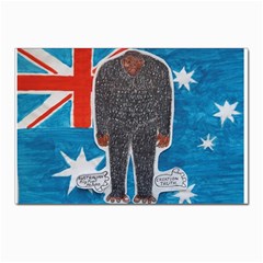 Big Foot H,australia Flag Postcard 4 x 6  (10 Pack) by creationtruth