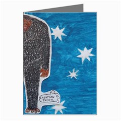 Big Foot H,australia Flag Greeting Card by creationtruth