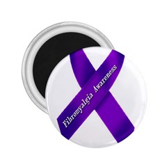 Fibro Awareness Ribbon 2 25  Button Magnet by FunWithFibro