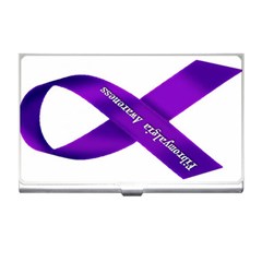 Fibro Awareness Ribbon Business Card Holder by FunWithFibro