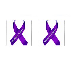 Fibro Awareness Ribbon Cufflinks (square) by FunWithFibro