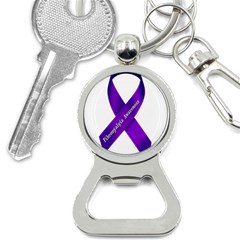 Fibro Awareness Ribbon Bottle Opener Key Chain by FunWithFibro