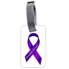 Fibro Awareness Ribbon Luggage Tag (one Side)