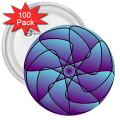 Pattern 3  Button (100 Pack) by Siebenhuehner