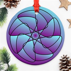 Pattern Round Ornament (two Sides) by Siebenhuehner