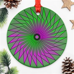 Pattern Round Ornament by Siebenhuehner