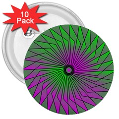 Pattern 3  Button (10 Pack) by Siebenhuehner