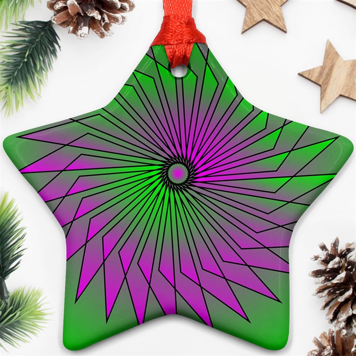 Pattern Star Ornament (Two Sides)