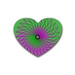 Pattern Drink Coasters 4 Pack (Heart)  Front