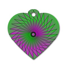 Pattern Dog Tag Heart (one Sided)  by Siebenhuehner