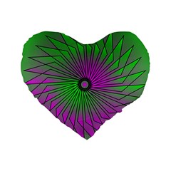 Pattern 16  Premium Heart Shape Cushion  by Siebenhuehner