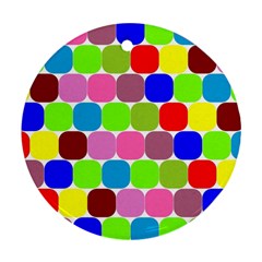 Color Round Ornament (two Sides) by Siebenhuehner