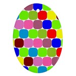 Color Oval Ornament (Two Sides) Front