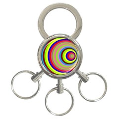 Color 3-ring Key Chain by Siebenhuehner