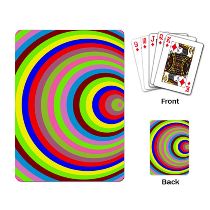 Color Playing Cards Single Design