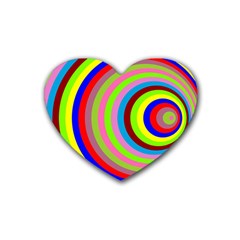 Color Drink Coasters 4 Pack (heart)  by Siebenhuehner