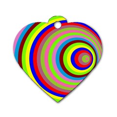 Color Dog Tag Heart (two Sided) by Siebenhuehner