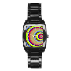 Color Stainless Steel Barrel Watch by Siebenhuehner