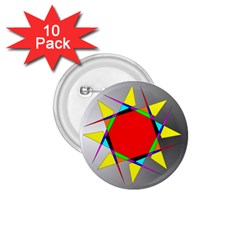 Star 1 75  Button (10 Pack) by Siebenhuehner