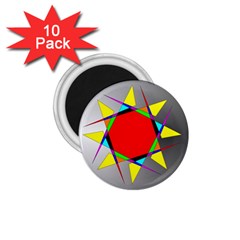 Star 1 75  Button Magnet (10 Pack) by Siebenhuehner