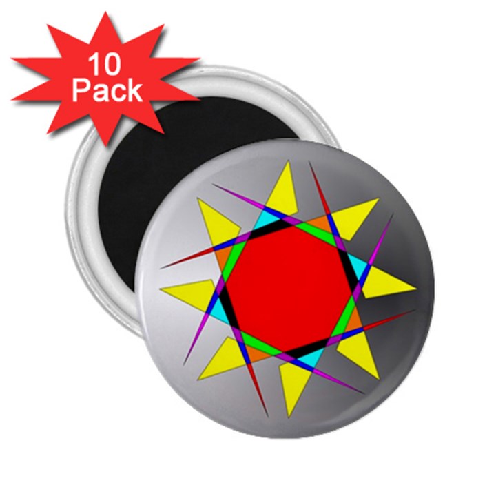 Star 2.25  Button Magnet (10 pack)