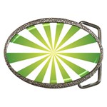 Pattern Belt Buckle (Oval) Front