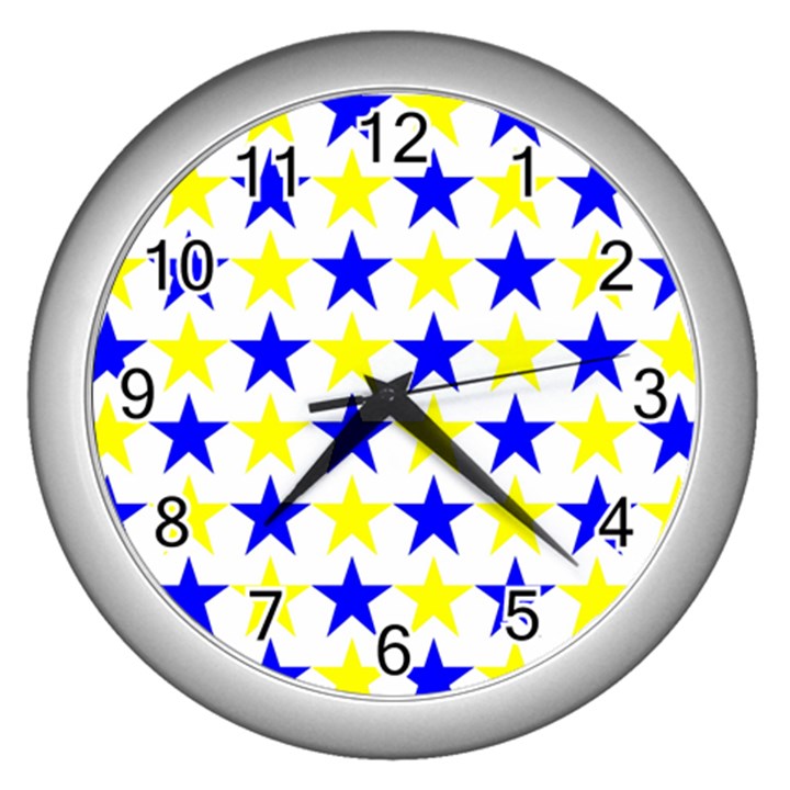 Star Wall Clock (Silver)