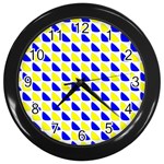 Pattern Wall Clock (Black) Front