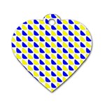 Pattern Dog Tag Heart (One Sided)  Front