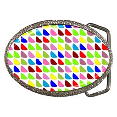 Pattern Belt Buckle (oval) by Siebenhuehner