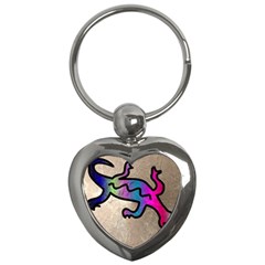 Lizard Key Chain (heart) by Siebenhuehner