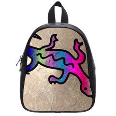 Lizard School Bag (small) by Siebenhuehner