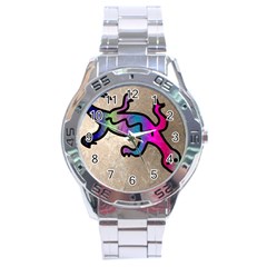 Lizard Stainless Steel Watch by Siebenhuehner