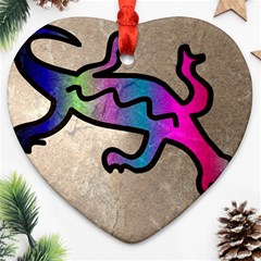 Lizard Heart Ornament