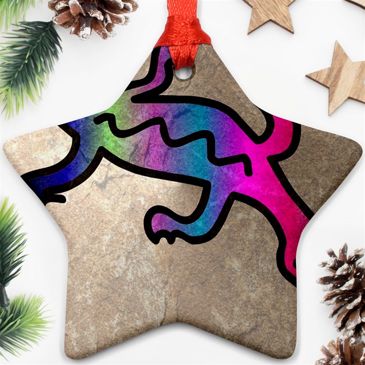 Lizard Star Ornament