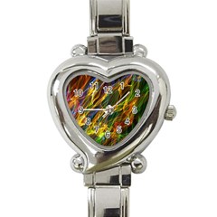 Abstract Smoke Heart Italian Charm Watch 