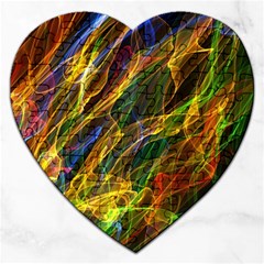 Abstract Smoke Jigsaw Puzzle (heart)