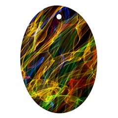 Abstract Smoke Oval Ornament (two Sides)