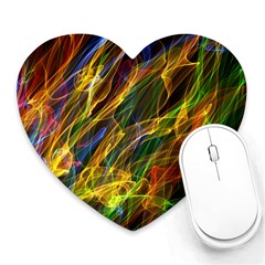 Abstract Smoke Mouse Pad (heart)