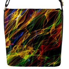 Abstract Smoke Flap Closure Messenger Bag (small)