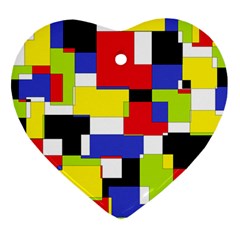 Mod Geometric Heart Ornament by StuffOrSomething