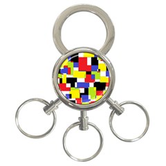 Mod Geometric 3-ring Key Chain by StuffOrSomething