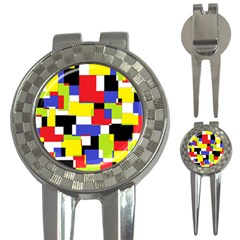 Mod Geometric Golf Pitchfork & Ball Marker by StuffOrSomething