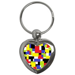 Mod Geometric Key Chain (heart) by StuffOrSomething