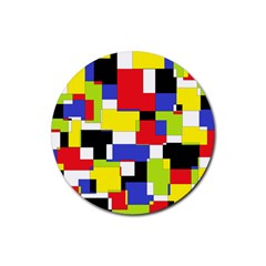 Mod Geometric Drink Coaster (round)